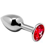 Mini Plug Metal Rojo Fuego Anal