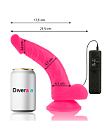 FlexiVibe - Dildo Vibrante Flexible 21.5 cm - Rosa