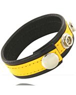 Correa Pene Leather Amarillo-Negra