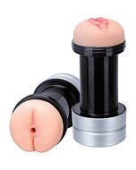 Dúo Placer Real - Masturbador 2 en 1