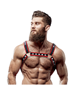 Arnés Bulldog EcoPiel Hombre - Dominancia Negra