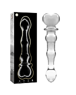 Dildo Nebuloso de Cristal Borosilicato - Transparente