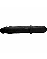 Consolador vibrador y de empuje automatico 8x pounder con mango  - negro