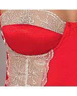 Passion loraine chemise & tanga rojo l/xl