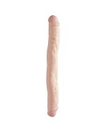 Basix pene doble de gelatina natural 34 cm