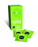 Exs condoms - acampanados y punteados - 12 pack