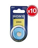 Lr44 15v sony alcalina (10 unidades)