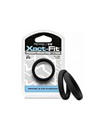 Xact-fit pack de 2 anillos de silicona 13,6cm - negro