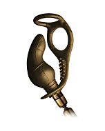 Dauntless - anillo con plug vibrador dorado