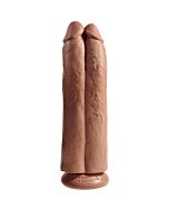 Two cocks one hole 30cm - caramelo