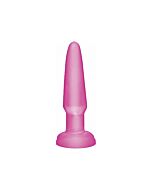 Basix mini plug anal de gelatina 9 cm rosa