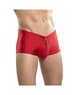Male power boxer con cremallera rojo