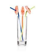 Pajitas sexys forma de chichi