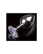 Plug anal jewellery large plata / lila