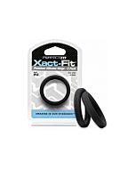 Xact-fit pack de 2 anillos de silicona 14,4cm - negro