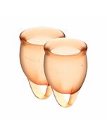 Satisfyer feel confident copa menstrual - naranja