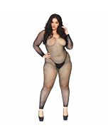 Leg avenue bodystocking en red con brillante 1x-2x