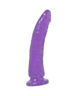 Basix pene de gelatina slim 19 cm lila