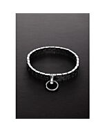 Collar metálico con cadena de reloj