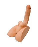 Rock hard cyberskin - masturbador culo con pene erecto