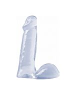 Basix pene de gelatina transparente 15 cm