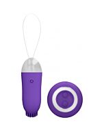 Jayde dual rechargeable  bala vibradora control remoto morado