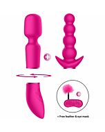 Pleasure kit anal y vibrador - rosa
