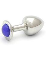 Rosebuds  gemme  plug acero 43 x 25mm azul agata