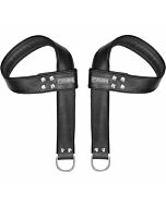 Puños de suspension sillin cuero de manos y pies - negro