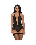 Sheer intentions romper body negro