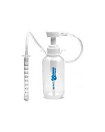 Pump action enema botella con dosificador - transparente