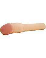 Cyberskin vibrador extension de pene natural