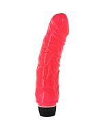 Jelly pene vibrador brillante rosa