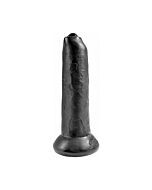 Uncut 25,4cm - pene realista con prepucio móvil - negro