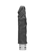 20 cm vibrador real negro