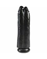 Two cocks one hole 30cm - negro