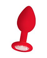 Regular plug diamante rojo