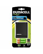 Duracell cargador rapido 45min. + 2xaa 1700mah + 2xaaa 750mah