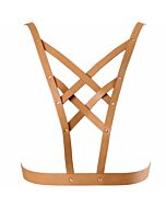 Bijoux indiscrets maze arnes cruzado con escote - marron