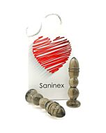Saninex delight  - plug & dildo negro transparente