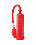 Pump worx bomba de ereccion silicona roja