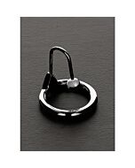 Lock n load - anillo para el pene con plug acero inox