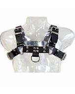 Leather body chain harness iii