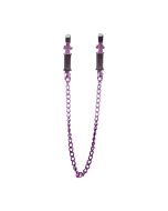 Ouch pinzas tornillo para pezones morado