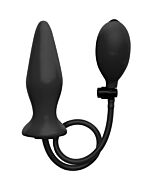 Ouch plug silicona inflable negro