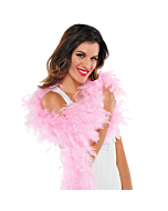 Boa plumas rosa 183 cm