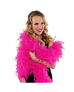 Boa plumas fucsia 183 cm