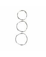 Triple metal  cock ring set