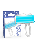 Anillo Vibrador Lingual Azul "Blue Bliss