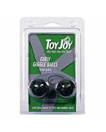 Bolas chinas texturadas negras